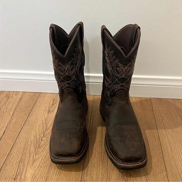 Ariat Work Boots - Men’s 9.5 EE - Leather Waterproof Square Toe - Picture 2 of 9